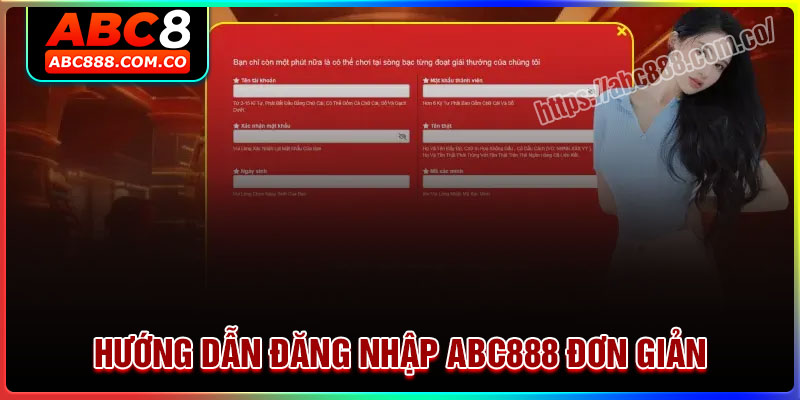 Hướng dẫn đăng nhập tài khoản ABC888 đơn giản nhất